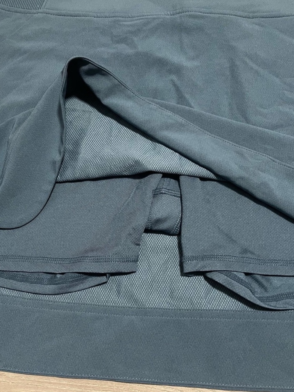 32 Degrees Cool Skort Skirt in Nocturnal Teal Blue Smoke Green Size Large - Picture 4 of 4